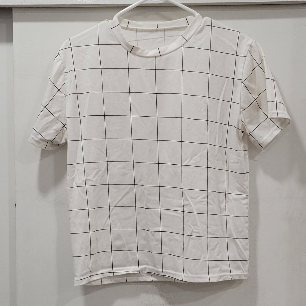 Quad Patterned White shirt